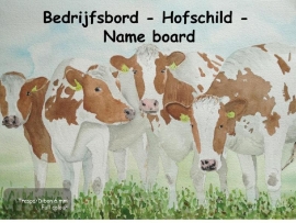 Cow Company Nameplate design