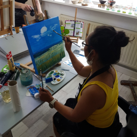 Workshop schilderen (steigerhout of canvas) in Raalte
