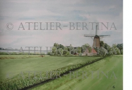 Landschafts Aquarell malerei