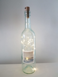 flessen lamp met led verlichting (winter)