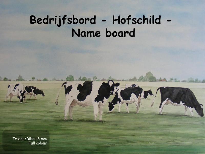 Cow Company Nameplate design 12