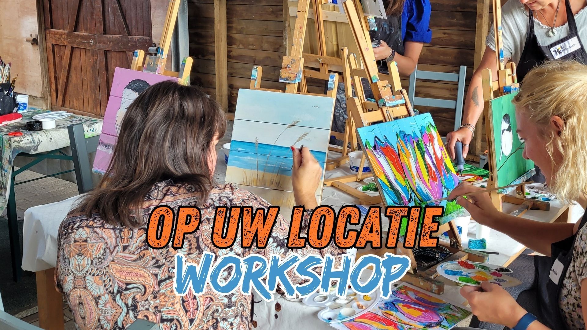 Workshop op uw locatie creatief schilderen keramiek glas raalte overijssel