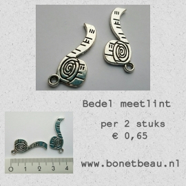 Bedel meetlint plat per 2 stuks