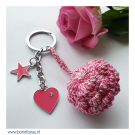 Zeeuwse Knop Sleutelhanger Roze