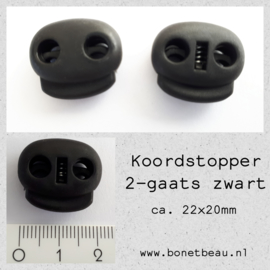 Koordstopper zwart