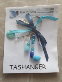 Sleutel / tashanger Aqau blauw