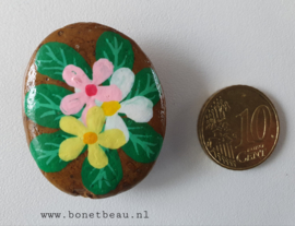 Stenen magneet Bloemetjes