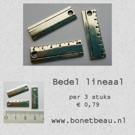 Bedel Lineaal per 3 stuks