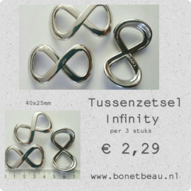 Tussenzetsel Infinity per 3 stuks