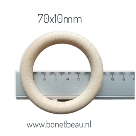 Beukenhouten ring 70x10mm