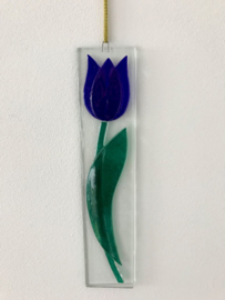 Blauwe Tulp raam hanger