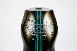 Gesigneerd object Ozzaro turqoise/zwart