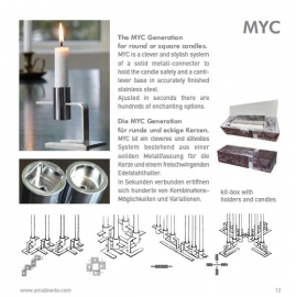 MYC_1 kandelaar (incl.  2 kaarsen)