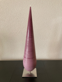 Amabiente Calla Kaars Conisch + houder kleur Burgundy