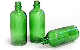 Flesje: Groen glas 50 ml