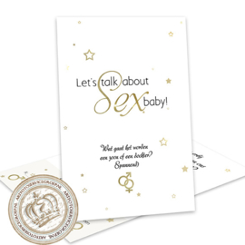 Let's talk about... - Gender Reveal Party Invites (NL)