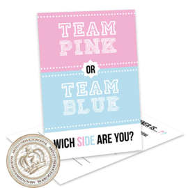 Team pink or Blue -  Gender Reveal Invites (E)