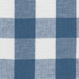 MONDAYSMILK Cotton Linen Check milk and denim