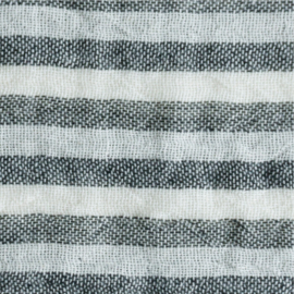 KOKKA Washed Double Gauze Stripe black