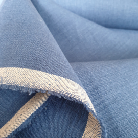 ATELIER MUSUBI Thick Linen denim blue