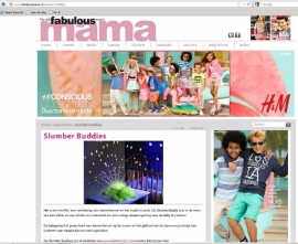 Slumber Buddies op Fabulousmama.nl (maart 2013)