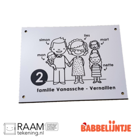 Een Huisnaambordje voor de familie Vanassche-Vernaillen