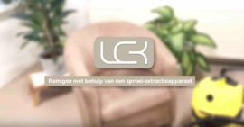 Gebruik van een sproei-extractie apparaat in combinatie met Puratex®