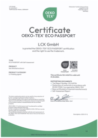 Puratex® impregneer wederom gecertificeerd met OEKO-TEX® paspoort