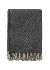 Klippan plaid brushed Zweedse wol Vide Charcoal