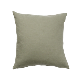 Linnen kussenhoes 50x50cm groen