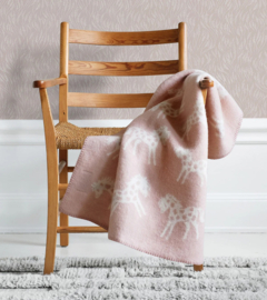 Wiegdeken wol  Pony roze