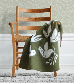 Wiegdeken wol Nesting groen