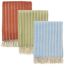Klippan plaid Irregular stripes super fine merino