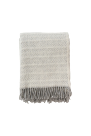 Klippan plaid 100% gebrushte lamswol Alm