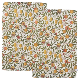 Klippan 100% katoenen theedoek Fruits, 2 stuks