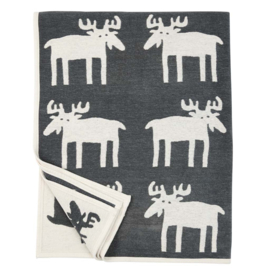 Klippan deken organic cotton Moose 140x180 cm