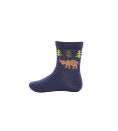 Bear babysokje merinowol light navy