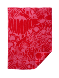 Klippan wiegdeken eco lamswol Clover rood