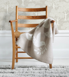 Wiegdeken wol Nesting beige