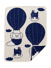 Klippan wiegdeken organic chenille cotton Balloon navy