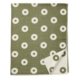 Rings ledikant brushed cotton groen