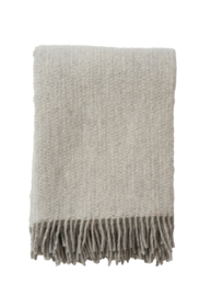 Klippan plaid brushed Zweedse wol Vide Cream