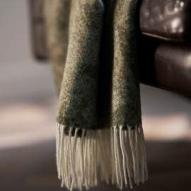 Klippan plaid merino wol & cashmere Fruit