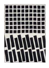 Woondeken Sankt Petri Floor - 100% lamswol - black/white