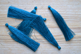 Kwastje nylon petrol ca. 85 mm