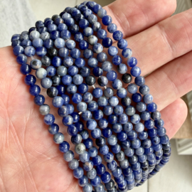 Sodalith runde Perlen 4 mm A klasse