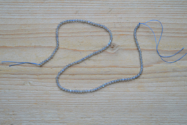Labradoriet gefacetteerde ronde kralen ca. 3 mm (seedbeads)