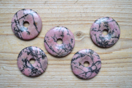 Donut Rhodoniet ca. 40 mm per stuk