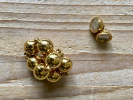 RVS Gold plated bolmagneet 10 mm per stuk