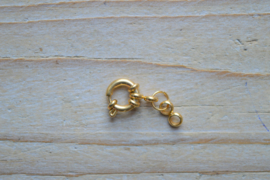 Edelstahl vergoldet Verschluss Springring ca. 10 mm